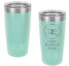 Teal 20oz Polar Camel Vacuum Insulated Tumbler with Clear Lid