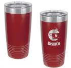 Maroon 20oz Polar Camel Vacuum Insulated Tumbler with Clear Lid