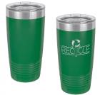 Green 20oz Polar Camel Vacuum Insulated Tumbler with Clear Lid