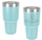 Light Blue 30oz Polar Camel Vacuum Insulated Tumbler with Clear Lid