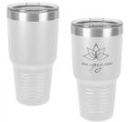 White 30oz Polar Camel Vacuum Insulated Tumbler with Clear Lid