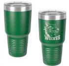 Green 30oz Polar Camel Vacuum Insulated Tumbler with Clear Lid