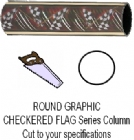 Round Race Flag Column - Cut to Length