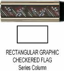Rectangular Race Flag Column Full 48" stick
