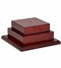 Rosewood Piano Finish 2 Tier Trophy Base 4 1/2" H x 10 1/4" W
