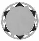 2 5/8" Silver / Black Plaque Mount with 2" Insert Holder