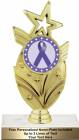 7 1/2" Purple Ribbon Awareness Trophy Kit