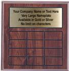 Cherry Finish Perpetual Plaque Complete - 12 Plates