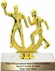 6 1/2" Male Double Baseball Trophy Kit