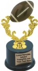 6 1/2" Color Football Trophy Kit w/ Pedestal Base
