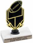 6" Black/Football Trophy Kit
