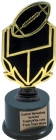 7 1/4" Black/Football Trophy Kit w/ Pedestal Base