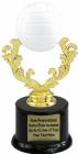 7" Color Volleyball Trophy Kit w/ Pedestal Base