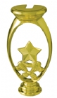 Gold 5" Star Trophy Riser