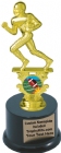 7 1/2" Football Motion Graphic Trophy Kit w/ Pedestal Base