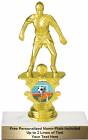 6 1/4" Female Soccer Motion Graphic Trophy Kit