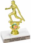 6 1/4" Female Softball Motion Graphic Trophy Kit