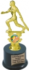 7 1/2" Female Softball Motion Graphic Trophy Kit w/ Pedestal Base