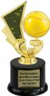6 1/2" Softball Spinning Trophy Kit w/ Pedestal Base