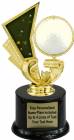 6 1/2" Golf Spinning Trophy Kit w/ Pedestal Base