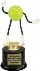 7" Trophy Dude Bendable Tennis Trophy Kit w/ Pedestal Base