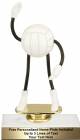 5 3/4" Trophy Dude Bendable Volleyball Trophy Kit
