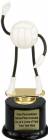 7" Trophy Dude Bendable Volleyball Trophy Kit w/ Pedestal Base
