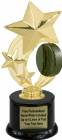 7 1/4" Hockey Star Spinning Trophy Kit w/ Pedestal Base