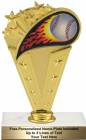 Colored Flame 6 3/4" Baseball Trophy Kit