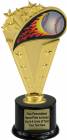 8" Baseball Colored Flame Trophy Kit w/ Pedestal Base