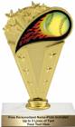 6 3/4" Colored Flame Softball Trophy Kit