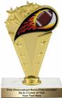 6 3/4" Colored Flame Football Trophy Kit