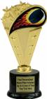 8" Colored Flame Hockey Trophy Kit w/ Pedestal Base