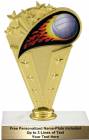 6 3/4" Colored Flame Volleyball Trophy Kit