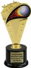 8" Colored Flame Volleyball Trophy Kit w/ Pedestal Base