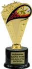 8" Colored Flame Star Trophy Kit w/ Pedestal Base