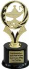 6 3/4" Lamp of Knowledge MidNite Star Trophy Kit with Pedestal Base