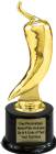 7" Gold Chili Pepper Trophy Kit with Pedestal Base