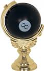 Gold 3 1/2" Spinning Soft - 8 ball figure