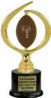 8" Spinning Soft - Football Trophy Kit w/ Pedestal Base
