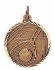 Tennis 1-1/4" Sunray Medal