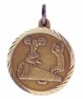 Cheerleading 1-1/4" Sunray Medal