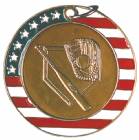 2" Stars & Stripes Medal - Baseball