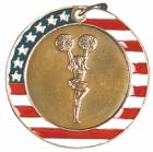 2" Stars & Stripes Medal - Cheerleading