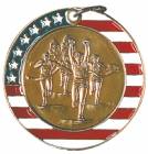 2" Stars & Stripes Medal - Cross Country