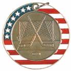 2" Stars & Stripes Medal - Hockey
