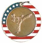2" Stars & Stripes Medal - Karate