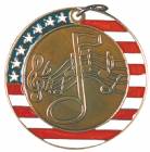2" Stars & Stripes Medal - Music