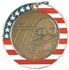 2" Stars & Stripes Medal - Swimming