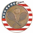 2" Stars & Stripes Medal - Tennis